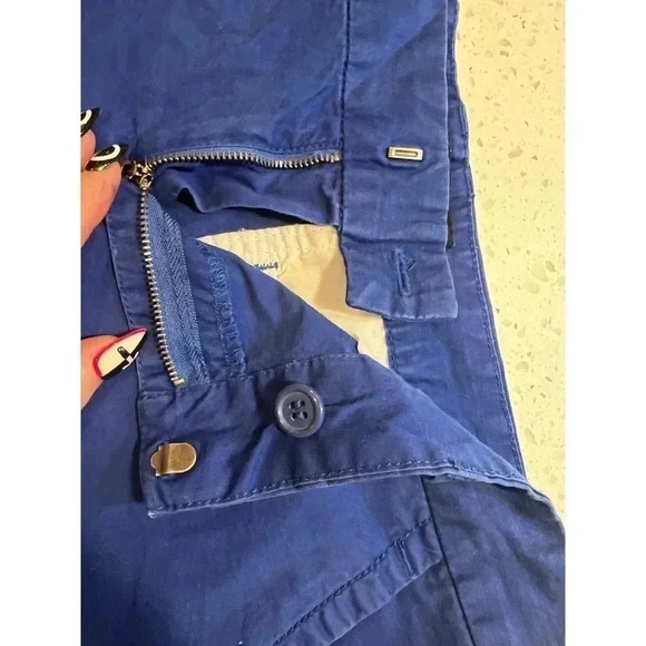Calvin Klein women’s chino shorts blue size 10 - Picture 2 of 4